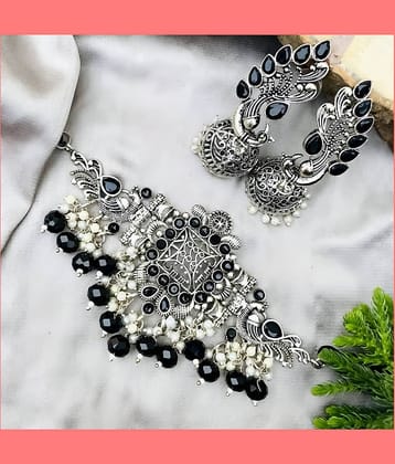 Samridhi DC Silver Alloy Necklace Set ( Pack of 1 )