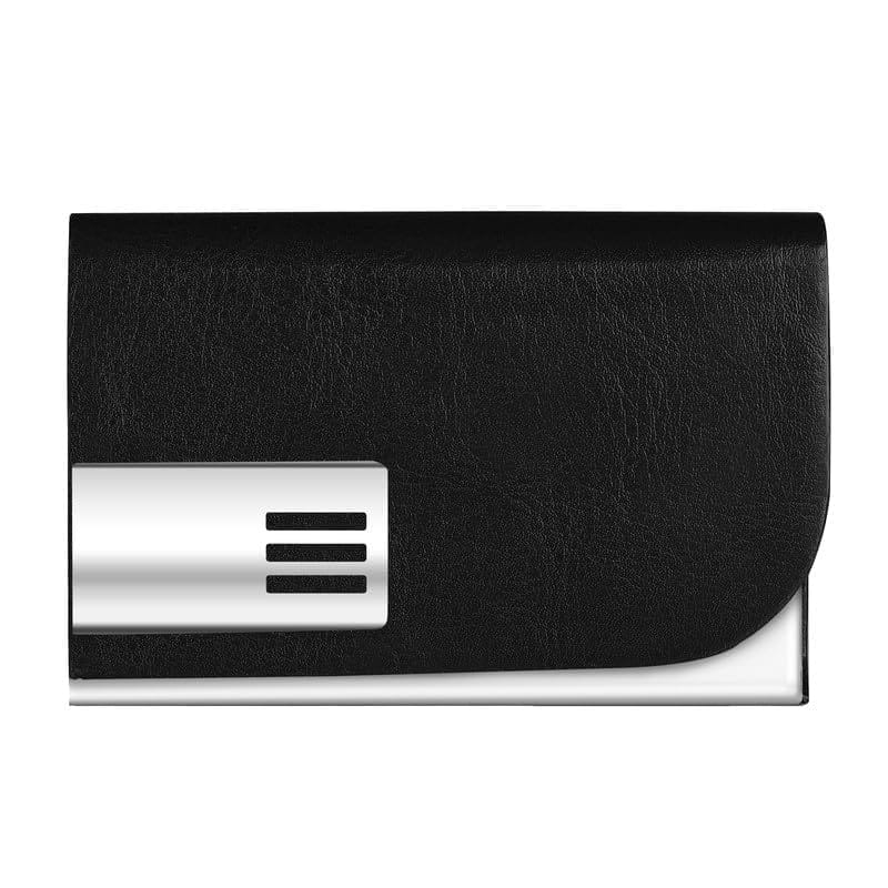 LOREM Small Pocket-Sized Metal ID, Credit-Debit Card Holder with Magnetic Shut Button for Men & Women-UF