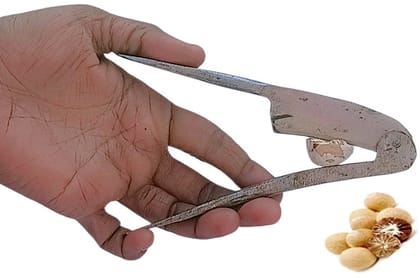 Mii Art 14 cm Iron Nut Cracker Cutter | Dry Fruit/Nut/Tobacco Cutter| Sarota| Adkitta| Supari Cutting Tool for Betel | Pista Cracker with Non-Slip Handle| Pack of 1