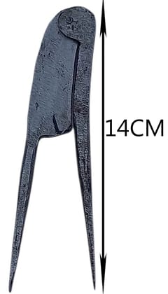 Mii Art 14 cm Iron Nut Cracker Cutter | Dry Fruit/Nut/Tobacco Cutter| Sarota| Adkitta| Supari Cutting Tool for Betel | Pista Cracker with Non-Slip Handle| Pack of 1