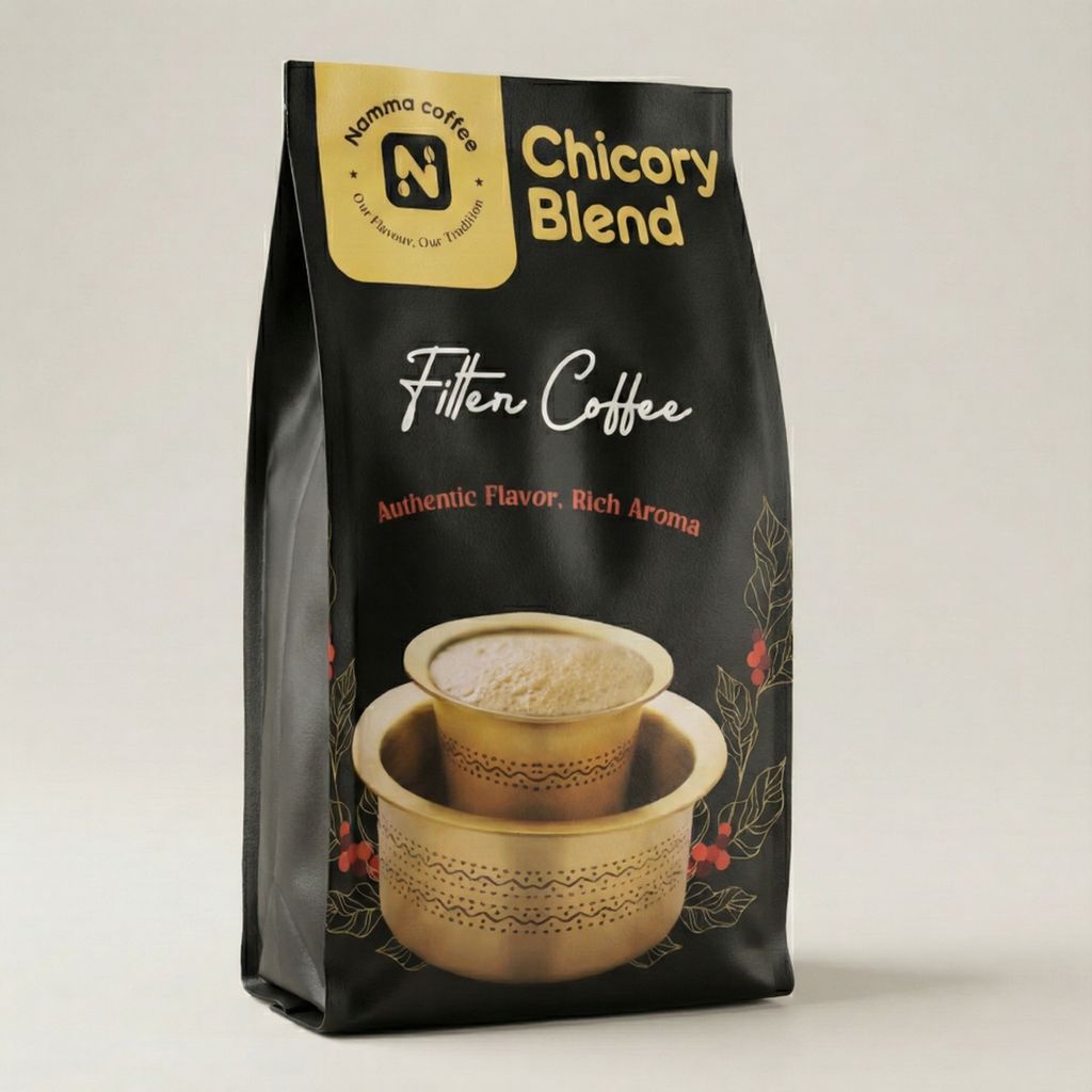 Namma Coffee  - Chicory Blend Filter Coffee Powder - 70% Coffee, 30% Chicory | Authentic South Indian Filter Coffee | Freshly Roasted, Strong And Aromatic