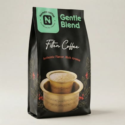 Namma Coffee  - Gentle Blend Filter Coffee Powder - 70% Coffee, 30% Chicory | Authentic South Indian Filter Coffee | Freshly Roasted, Strong And Aromatic