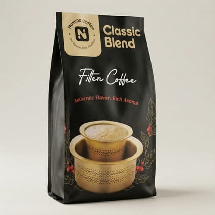 Namma Coffee - Classic Blend Filter Coffee Powder - 80% Coffee, 20% Chicory | Authentic South Indian Filter Coffee | Freshly Roasted, Strong And Aromatic