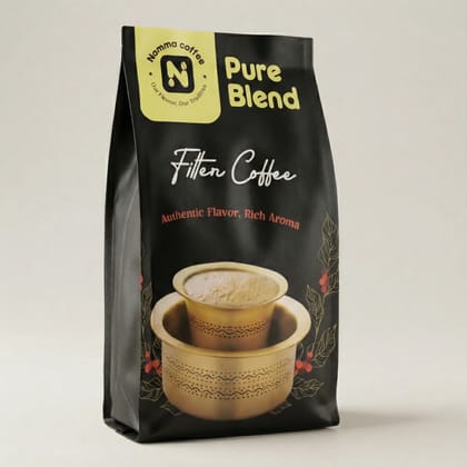 Namma Coffee  - Pure Blend Filter Coffee Powder - 100% Coffee, 0% Chicory | Authentic South Indian Filter Coffee | Freshly Roasted, Strong And Aromatic