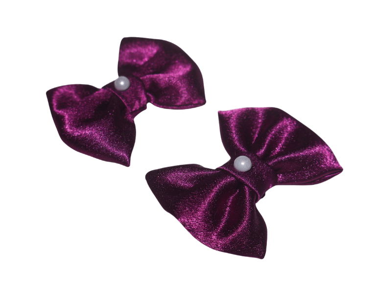 Hair Bows For Women, Bow Clips For Women - Barette Hair Clip - Luxury Silky Satin Hair Bow Clips 