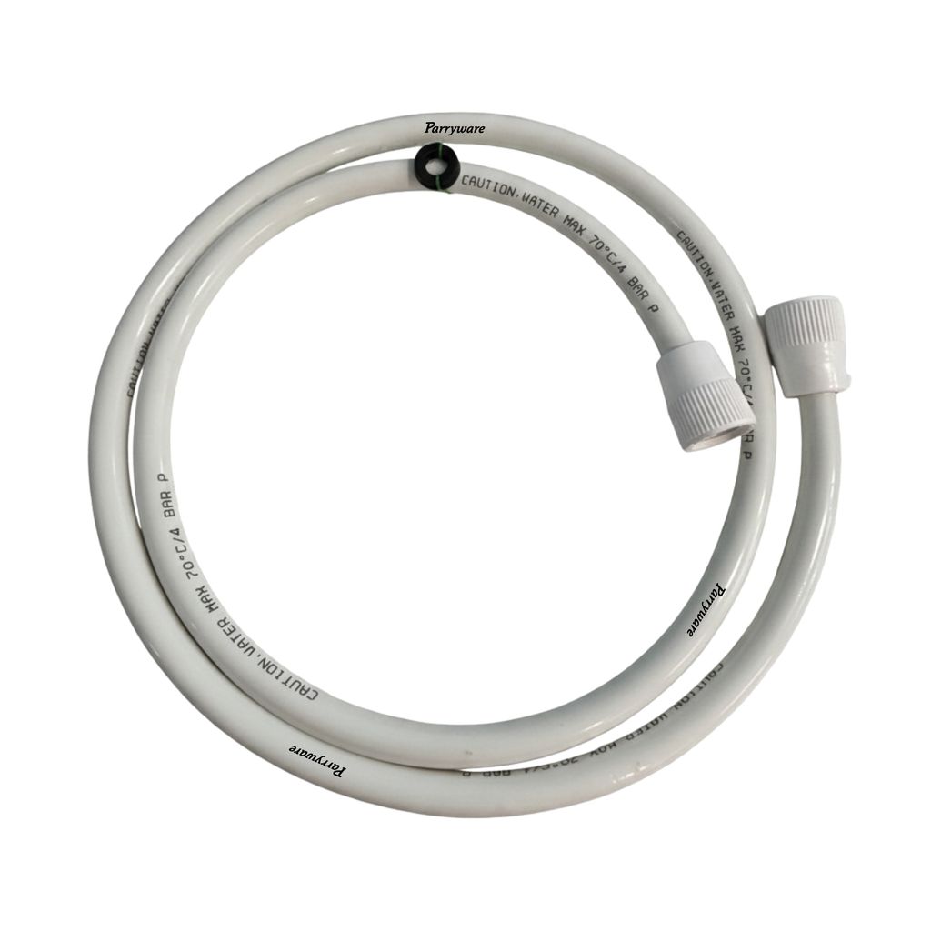 Parryware 1.5 Meter PVC Connection Hose Pipe | White | Pipe For Wash Basins and Sinks, Health Faucets & Flush Tanks | Corrosion-Resistant, Durable, Versatile Plumbing Connection Solution | T61989399