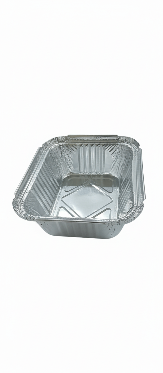 Rectangular Aluminium Foil Container for Food Storage, Baking, and Catering