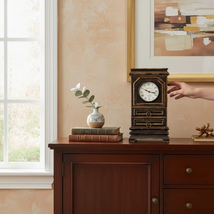 Indian Antique Tabletop Home Decor Clock