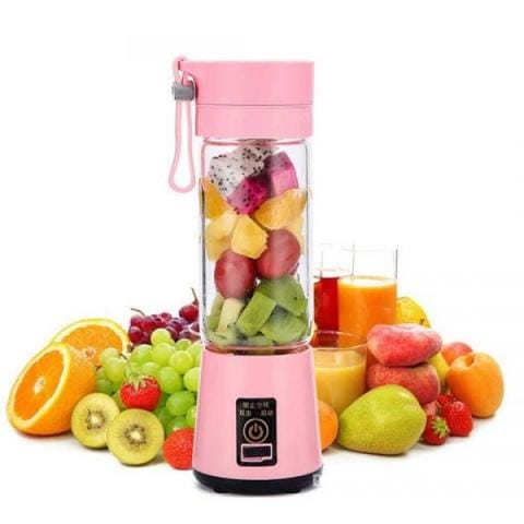 Blade Juicer Blender with Built-In Jar, Juice Mixer Bottle, Fruit Juice Machine, USB Rechargeable Personal Size Juicer Grinder for Juices, Kitchen Appliance for Protein & Milk Shakes (Multi Colour)