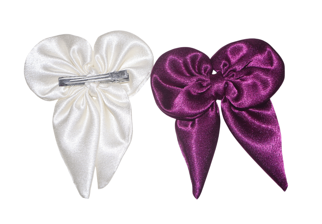 Hair Bows For Women, Bow Clips For Women - Barette Hair Clip - Luxury Silky Satin Hair Bow Clips 