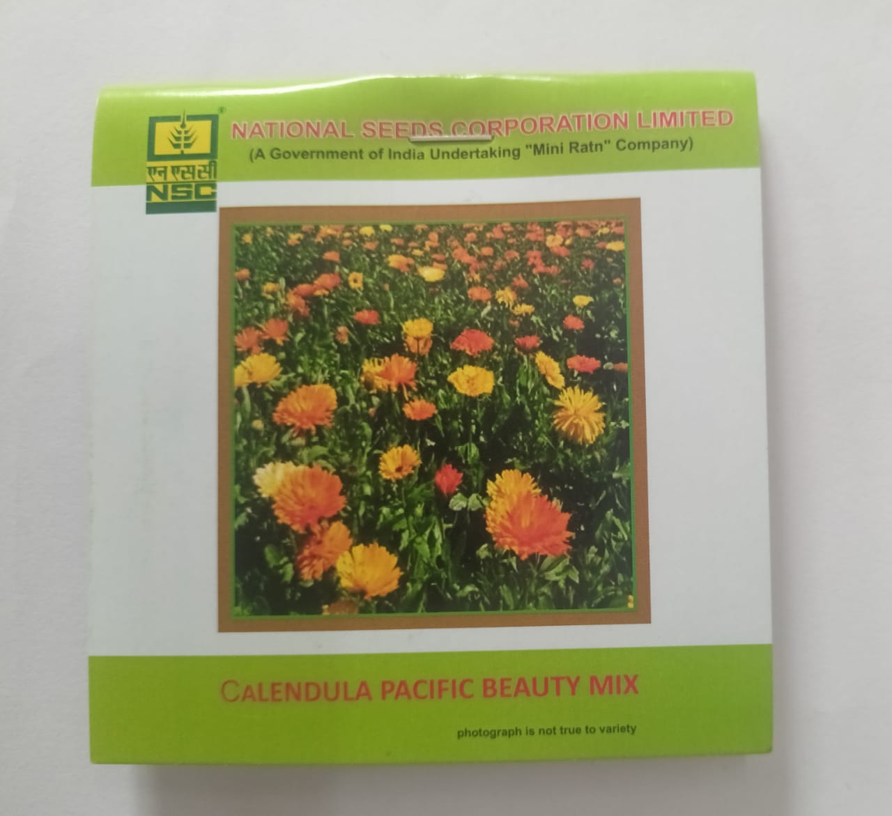 NSC Flower Calendula Pacific Beauty Mix 3 Gram Truthfully Labeled Seed Pouch