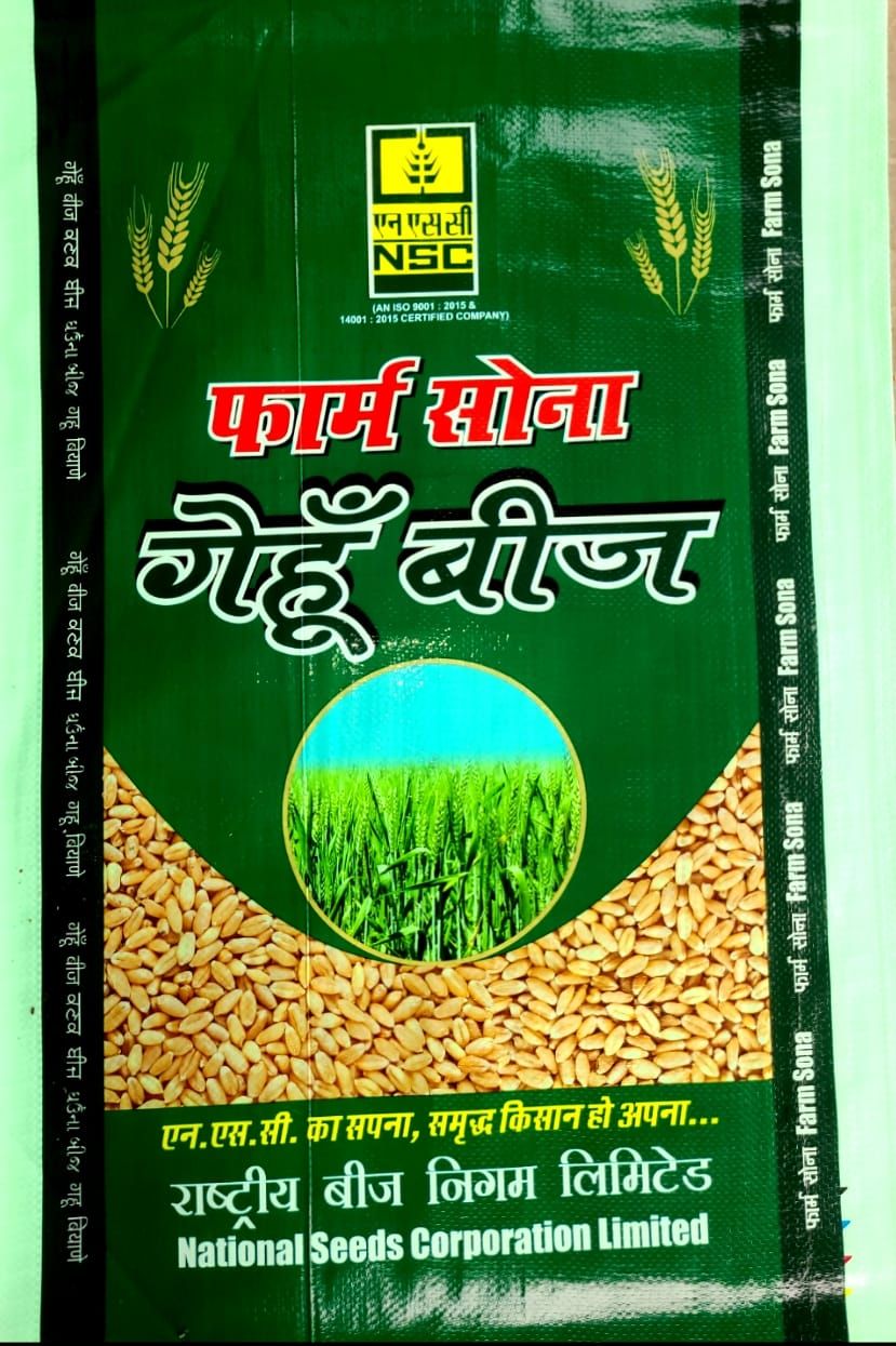 Farm Sona Certified-I Wheat Seeds (RAJ-4037), 40 kg Bag