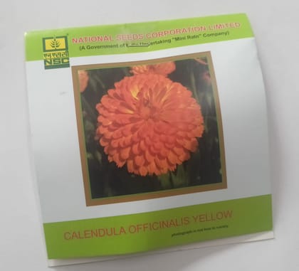 NSC Flower Calendula Officinalis Orange Gitana 3 Gram Truthfully Labelled Seed Pouch