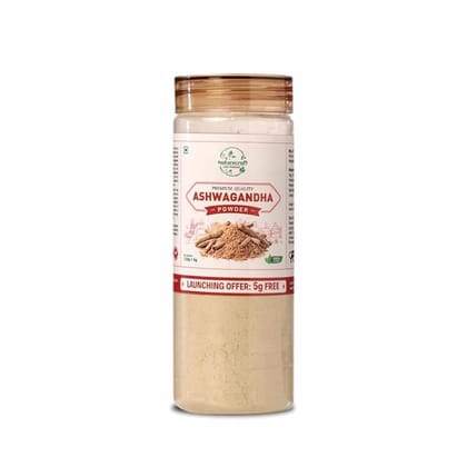 NATURECRAFT Ashwagandha Powder 125g | pure, Natural Ashwagandha Root | Helps Reduce Stress, Boosts Energy, Strength & Immunity | Ayurvedic Herbal Powder