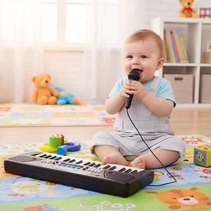 Childs Piano With Microphone Toy | Piano With Microphone | Piano Microphone Toy | Piano Toy With Mic | Toy Keyboard With Microphone | Childrens Toy Piano With Microphone | Kids Musical Toys