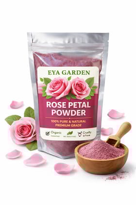 Organic Rose Petal Powder – 100 Grams - Pure & Natural