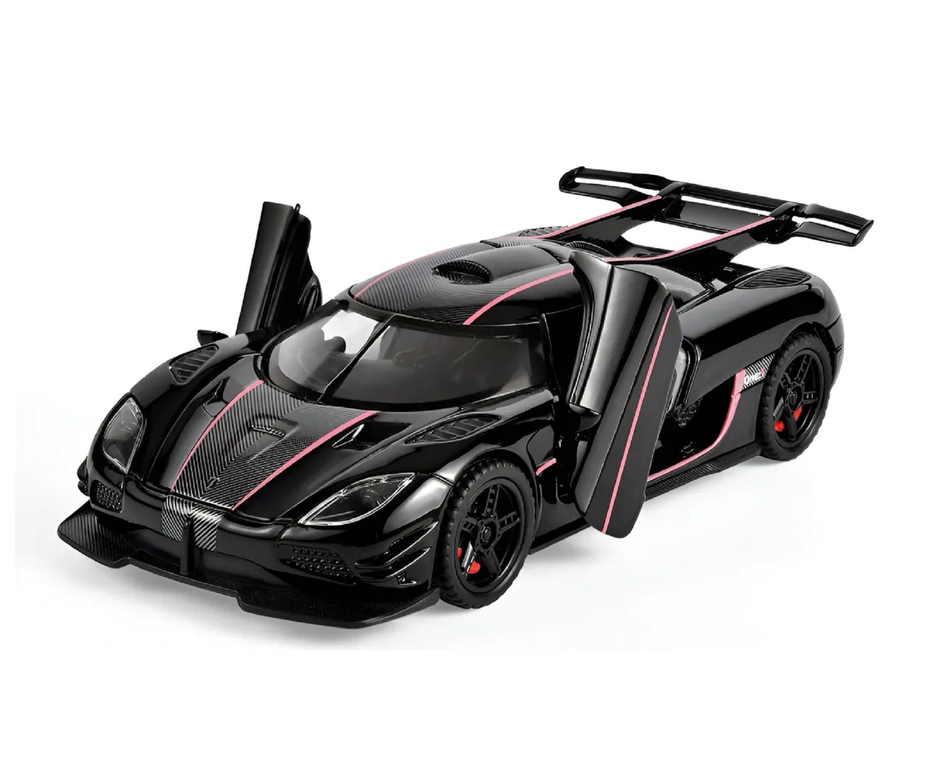 KTRS Enterprise 1/32 Dodge Challenger Kenigsegg Die Cast Metal Toy Cars,Pull Back Hellcat Car with Light and Music Hellcat Toy Car Collectible Model Cars,for Boys Age 3 + Year Old