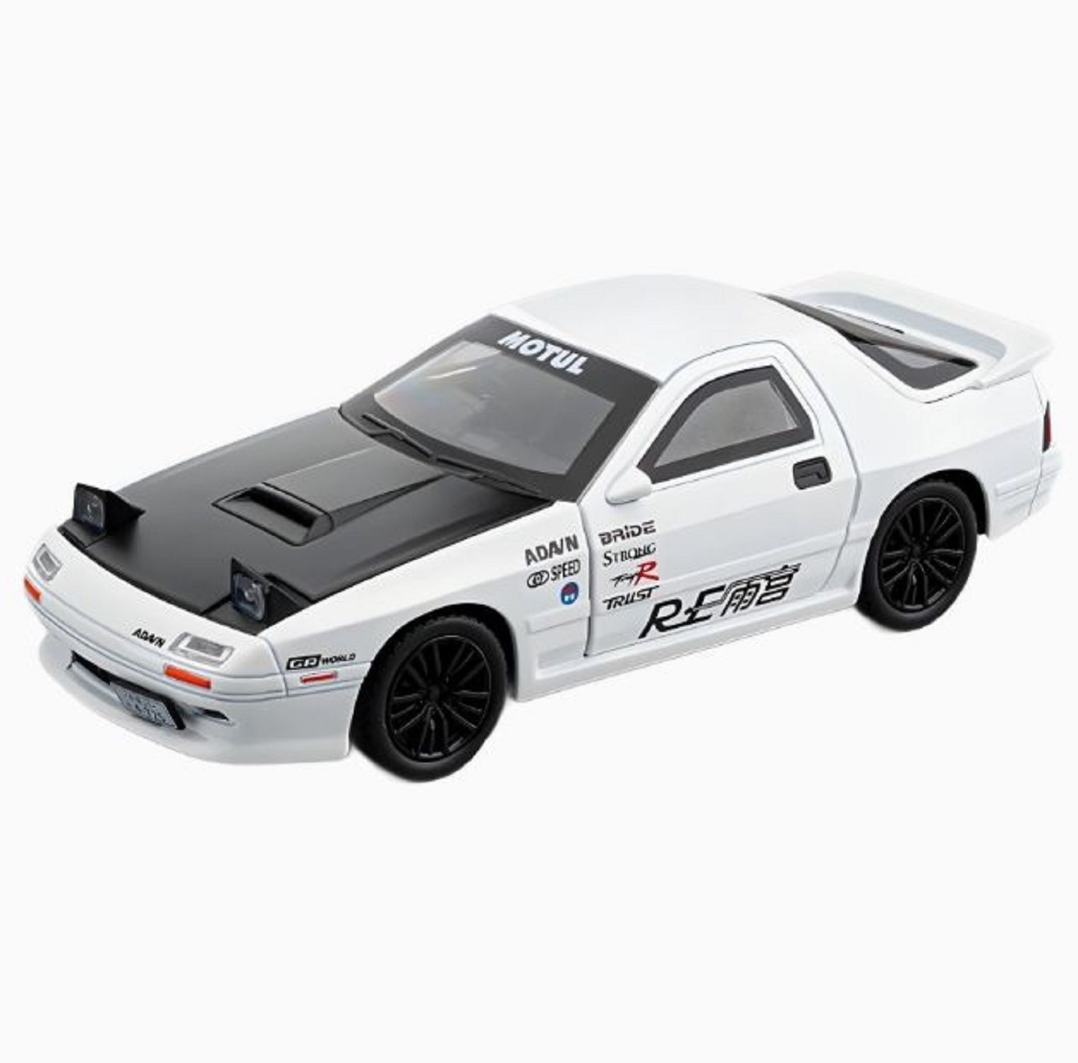 KTRS Enterprise 1/32 Dodge Challenger Mzda RX7 Die Cast Metal Toy Cars,Pull Back Hellcat Car with Light and Music Hellcat Toy Car Collectible Model Cars,for Boys Age 3 + Year Olds