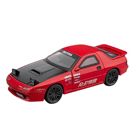 KTRS Enterprise 1/32 Dodge Challenger Mzda RX7 Die Cast Metal Toy Cars,Pull Back Hellcat Car with Light and Music Hellcat Toy Car Collectible Model Cars,for Boys Age 3 + Year Olds