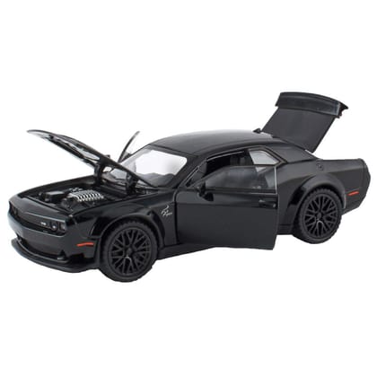 KTRS Enterprise 1/32 Dodge Challenger Hllcat Die Cast Metal Toy Cars,Pull Back Hellcat Car with Light and Music Hellcat Toy Car Collectible Model Cars,for Boys Age 3 + Year Old