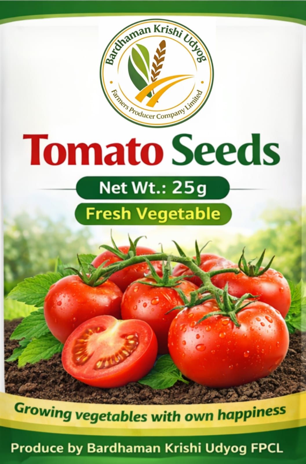 Premium Quality 100% Natural Tomato Seeds with Germination Guarantee (25g)