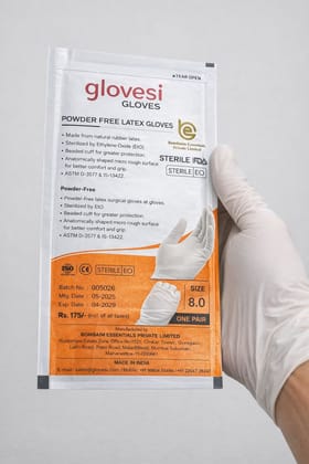 SURGICAL STERILE POWDERER FREE GLOVES