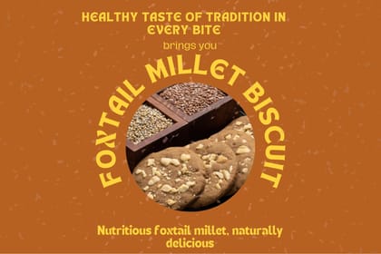 FOXTAIL MILLET BISCUIT - 20pcs/pack