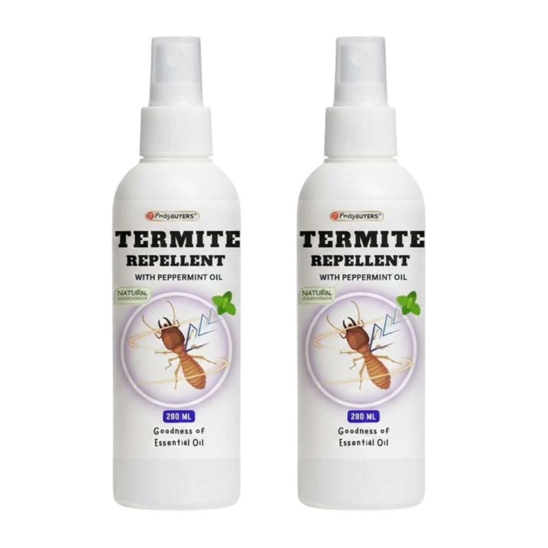 PrettyBUYERS Herbal Termite Repellent Spray with Peppermint Oil | Organic Dimak Marne Ka Spray 200ml (Pack Of 2)