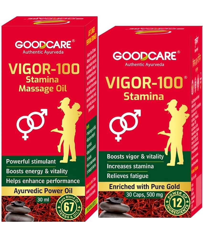 Goodcare Vigor 100 Capsule 30 No.s & Oil 30ml Combo