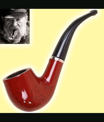 JMALL Brown 12 cm Wooden Pipe - Pack of 1