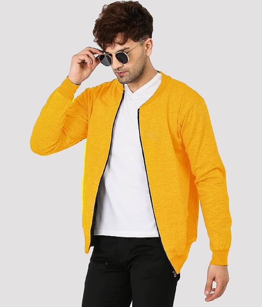 Leotude - Mustard Fleece Regular Fit Men's Casual Jacket ( Pack of 1 )