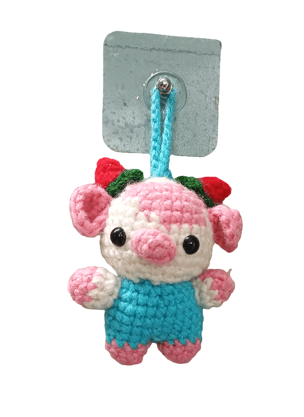Handmade Crochet Elephant Keychain / Bag Charm