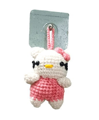 🎀 Handmade Crochet Kitty Keychain / Bag Charm