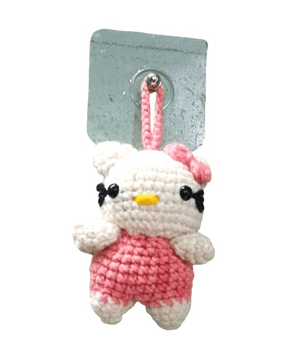 🎀 Handmade Crochet Kitty Keychain / Bag Charm
