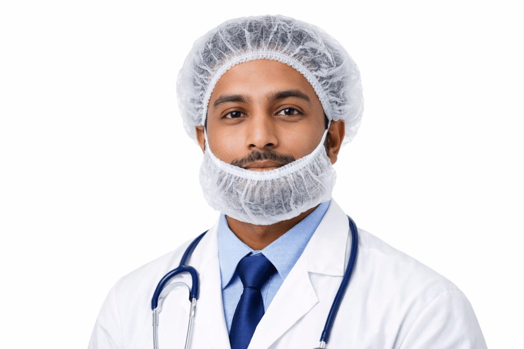 NON WOVEN BEARD MASK 15 GSM