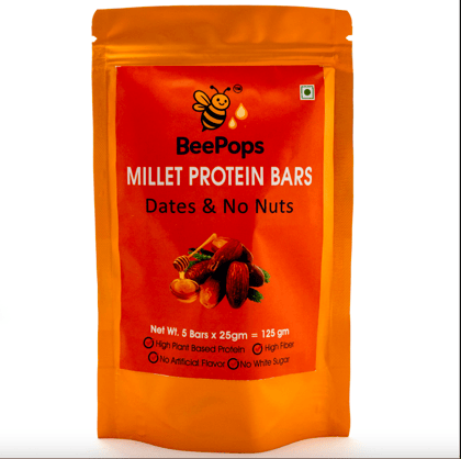 BeePops Protein  Bars-Dates & No Nuts  (5NX25G)