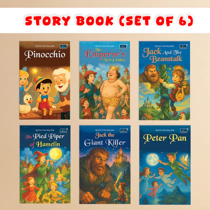 Set of 6 Books Combo My First Little Fairy Tales Series (2) - Moral Values, Early Reading, Imagination Building, Bedtime Reading Collection