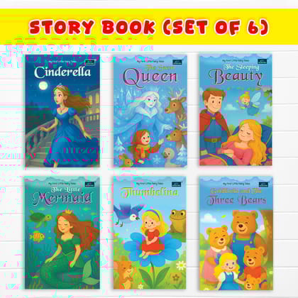 Set of 6 Books My First Little Fairy Tales Series (4) - Magical Stories, Moral Lessons, Early Reading, Colorful Illustrations