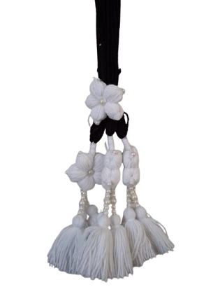 White and Black Nepali Lachha Dori