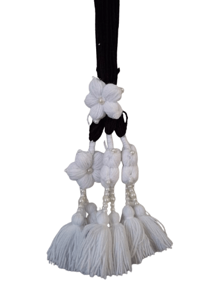 White and Black Nepali Lachha Dori