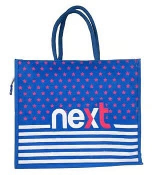 Next Blue Tote Bag with Stars and Stripes - Stylish and Durable - Handbags | Buy online on ZillyBuy