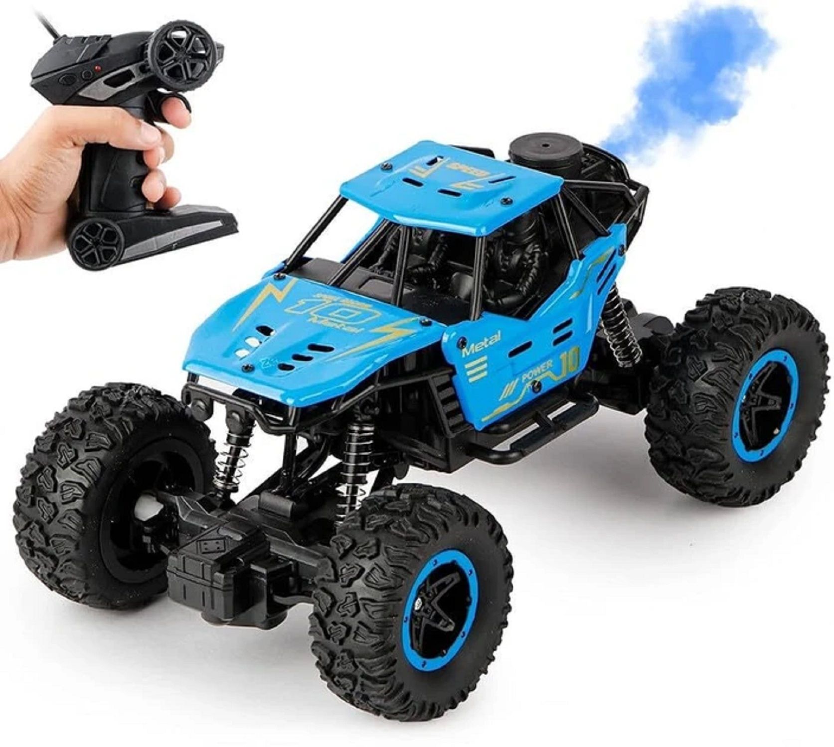 KTRS Enterprise Remote Control Truck for Kids, Rock Crawler, RC Car with Mist Smoke Effect, Climbing Toy Vehicle Car for Boys & Girls