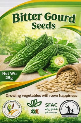 Premium Bitter Gourd Seeds - 25gm