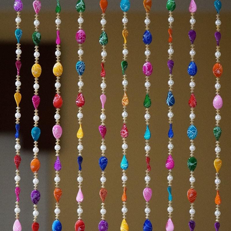 Cristal Decorative Hanging Door Toran (Bandarwal) or a Beaded Door Curtain.