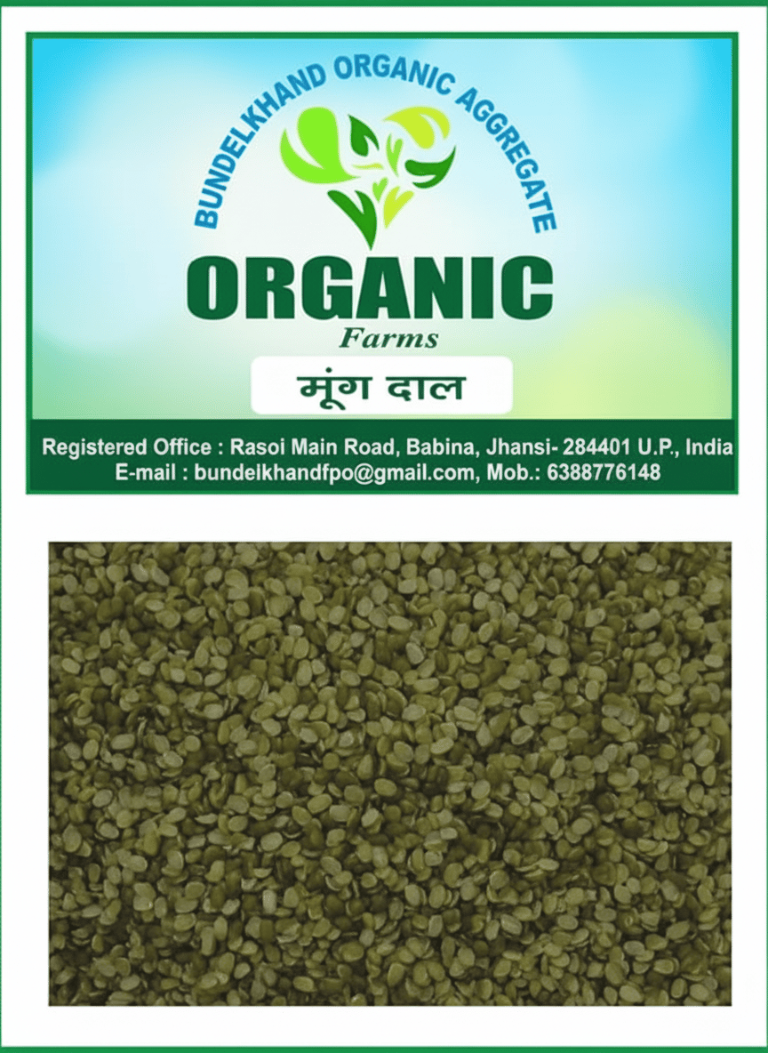 BUNDELKHAND ORGANIC AGGREGATE ORGANIC Farms Moong Dal