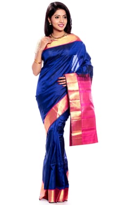 Indian Wedding Saree in Blue color  (MK203)