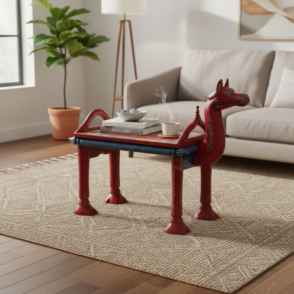 Camel Shaped Wooden Coffee Tables For Home & Office