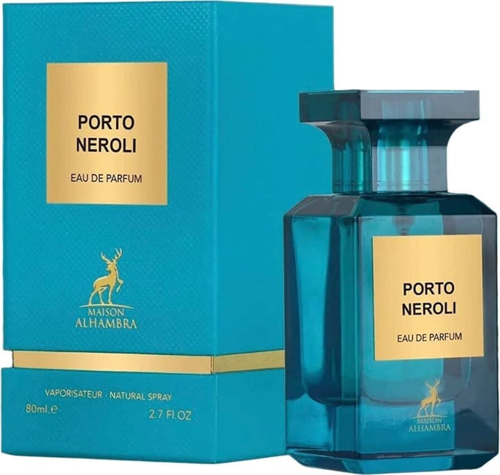 Maison Alhambra Porto Neroli Eau de Parfum 80ml – Fresh Citrus Floral Unisex Fragrance