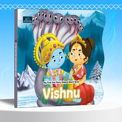 My First Shaped God Board Book – Illustrated Lord Vishnu Hindu Mythology Story Book for Kids - Age 2+ Yrs (Indian Gods and Goddesses)