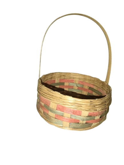 Hand-Made Bamboo Flower Bucket- 1pcs
